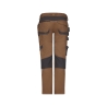 Pantalon de travail multipoches 4-way stretch genouillères Camel/gris – Dassy Flux Next