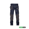 Pantalon de travail multipoches 4-way stretch genouillères Marine/gris – Dassy Flux Next