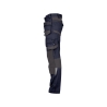 Pantalon de travail multipoches 4-way stretch genouillères Marine/gris – Dassy Flux Next