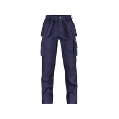 Pantalon de travail multi-poches Cordura 245 g/m² Marine coupe courte – Dassy Oxford