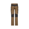 Pantalon de travail stretch 4 voies multipoches adjusted fit Camel/gris coupe longue – Dassy Helix Next
