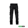 Pantalon de travail multipoches 4-way stretch genouillères Noir – Dassy Flux Next