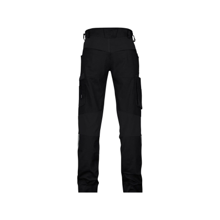 Pantalon de travail stretch 4 voies multipoches adjusted fit Noir coupe longue – Dassy Helix Next