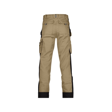 Pantalon de travail multi-poches bicolore en Cordura Beige/noir coupe longue – Dassy Seattle