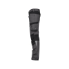 Pantalon de travail stretch 4 voies multipoches adjusted fit Gris/noir coupe longue – Dassy Helix Next