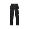 Pantalon de travail multi-poches Cordura 245 g/m² Noir – Dassy Oxford
