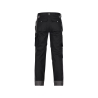 Pantalon de travail multi-poches bicolore en Cordura Noir/gris ciment coupe longue – Dassy Seattle