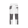 Pantalon de travail multi-poches bicolore en Cordura Blanc/gris ciment coupe longue – Dassy Seattle