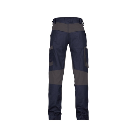 Pantalon de travail stretch 4 voies multipoches adjusted fit Marine/gris – Dassy Helix Next