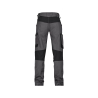 Pantalon de travail stretch 4 voies multipoches adjusted fit Gris/noir coupe courte – Dassy Helix Next