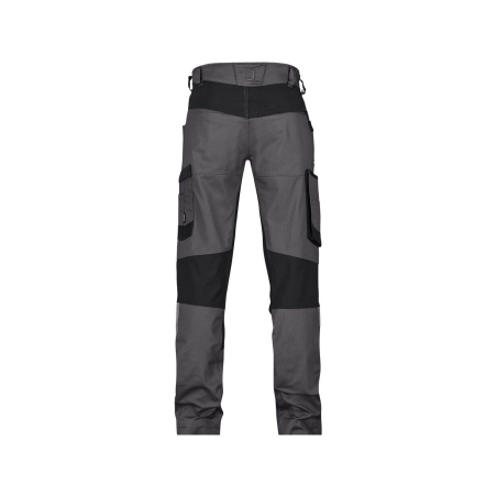 Pantalon de travail stretch 4 voies multipoches adjusted fit Gris/noir – Dassy Helix Next