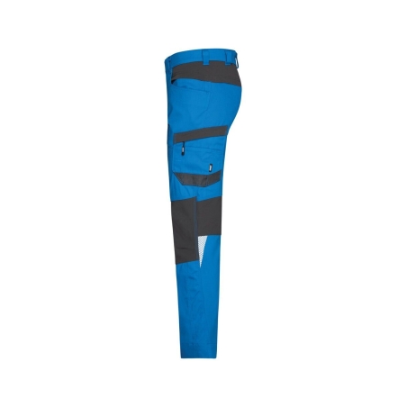 Pantalon de travail stretch 4 voies multipoches adjusted fit Bleu/gris – Dassy Helix Next