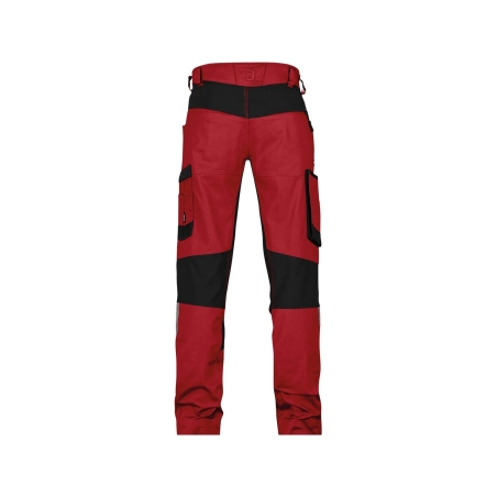Pantalon de travail stretch 4 voies multipoches adjusted fit Rouge/noir – Dassy Helix Next