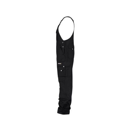 Cotte à bretelles en coton 320 g/m² multipoches Noir – Dassy Ventura