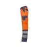 Pantalon haute visibilité multipoches 300 g/m² classe 2 Orange fluo/marine coupe longue – Dassy Lancaster