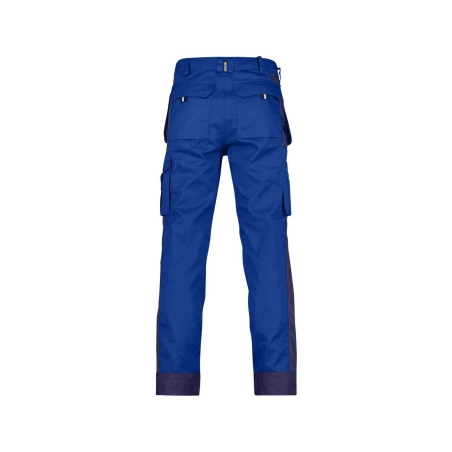 Pantalon de travail multi-poches bicolore Cordura 300 g/m² Bleu roi/marine coupe courte – Dassy Seattle