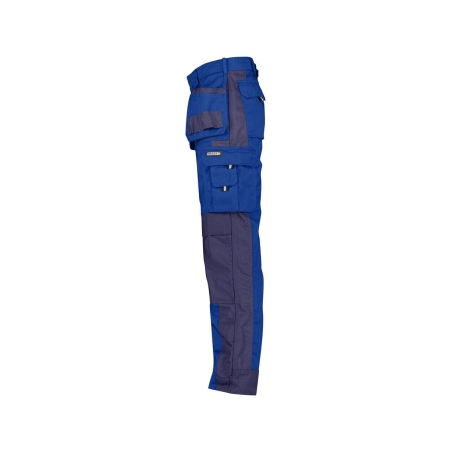Pantalon de travail multi-poches bicolore Cordura 300 g/m² Bleu roi/marine coupe longue – Dassy Seattle