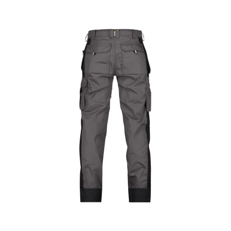 Pantalon de travail multi-poches bicolore Cordura 300 g/m² Gris ciment/noir – Dassy Seattle