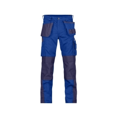Pantalon de travail multi-poches bicolore Cordura 300 g/m² Bleu roi/marine – Dassy Seattle