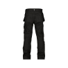 Pantalon de travail multi-poches canvas Cordura genoux Noir coupe longue – Dassy Texas