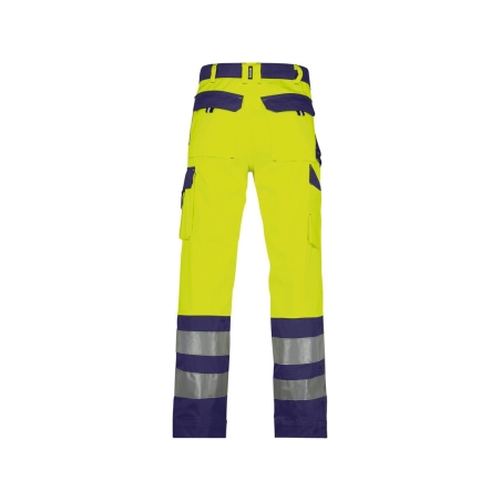 Pantalon haute visibilité multipoches 300 g/m² classe 2 Jaune fluo/marine – Dassy Lancaster