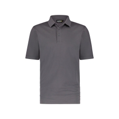 Polo de travail manches courtes 100% coton piqué Gris ciment – Dassy Leon