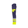 Pantalon de travail haute visibilité 300 g/m² multipoches Marine/jaune coupe longue – Dassy Omaha