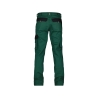 Pantalon de travail bicolore multipoches coupe droite 245 g/m² Vert/noir coupe courte – Dassy Nashville