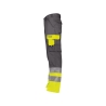 Pantalon de travail haute visibilité classe 1 multipoches Gris ciment/jaune fluo coupe courte – Dassy Omaha