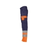 Pantalon de travail haute visibilité 300 g/m² multipoches Marine/orange – Dassy Omaha
