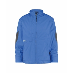 Veste de travail stretch Cordura coupe-vent poches zippées Bleu azur/gris anthracite – Dassy Atom