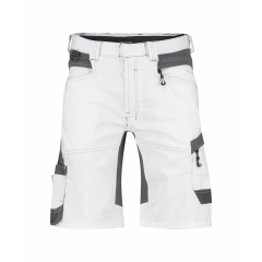 Bermuda de travail stretch multipoches Cordura Blanc/gris anthracite – Dassy Axis