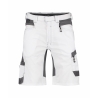 Bermuda de travail stretch multipoches Cordura Blanc/gris anthracite – Dassy Axis