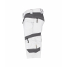 Bermuda de travail stretch multipoches Cordura Blanc/gris anthracite – Dassy Axis