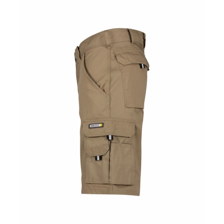 Bermuda de travail multipoches 245 g/m² coupe droite Beige – Dassy Bari