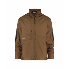 Veste de travail stretch Cordura coupe-vent poches zippées Camel/gris anthracite – Dassy Atom