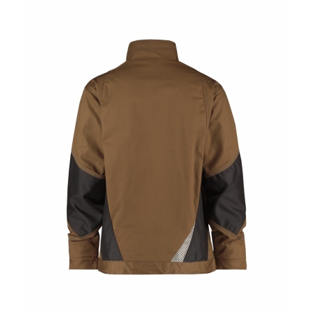 Veste de travail stretch Cordura coupe-vent poches zippées Camel/gris anthracite – Dassy Atom
