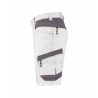 Bermuda de travail peintre stretch femme multipoches Blanc/gris anthracite – Dassy Axis Women