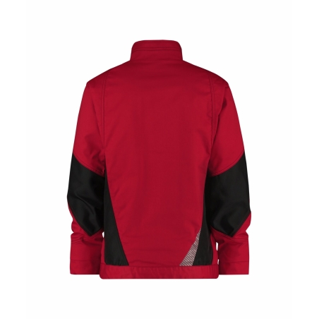 Veste de travail stretch Cordura coupe-vent poches zippées Rouge/noir – Dassy Atom