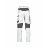 Pantalon de travail stretch quadri-directionnel multipoches Blanc/gris anthracite coupe courte – Dassy Helix