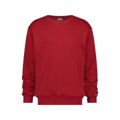 Sweat-shirt de travail col rond manches longues 290 g/m² Rouge – Dassy Lionel