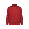 Sweat-shirt de travail zippé col montant 290 g/m² Rouge – Dassy Felix