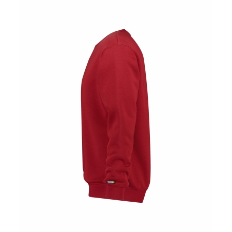 Sweat-shirt de travail col rond manches longues 290 g/m² Rouge – Dassy Lionel