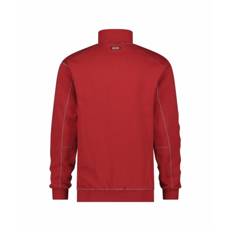 Sweat-shirt de travail zippé col montant 290 g/m² Rouge – Dassy Felix