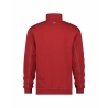 Sweat-shirt de travail zippé col montant 290 g/m² Rouge – Dassy Felix