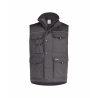Gilet hiver doublure polaire multipoches avec biais réfléchissants Gris ciment – Dassy Mons