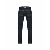 Jean de travail stretch slim fit multipoches renforcé Cordura Bleu jeans/noir coupe courte – Dassy Osaka