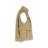Gilet hiver doublure polaire multipoches avec biais réfléchissants Beige – Dassy Mons