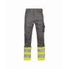 Pantalon de travail haute visibilité multipoches Cordura Gris ciment/jaune fluo – Dassy Phoenix