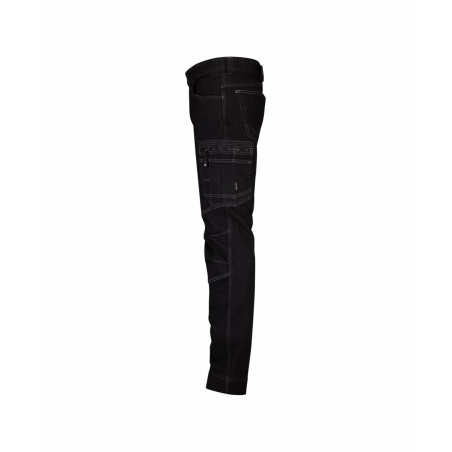 Jean de travail stretch slim fit multipoches renforcé Cordura Noir coupe courte – Dassy Osaka